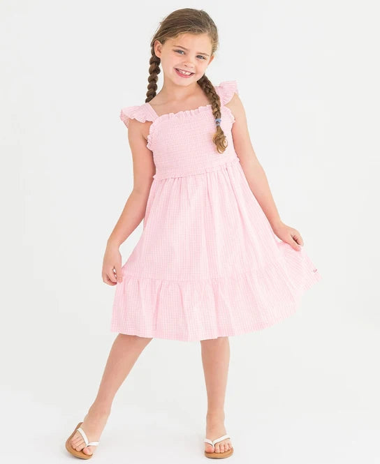 Smocked Flutter Strap Dress