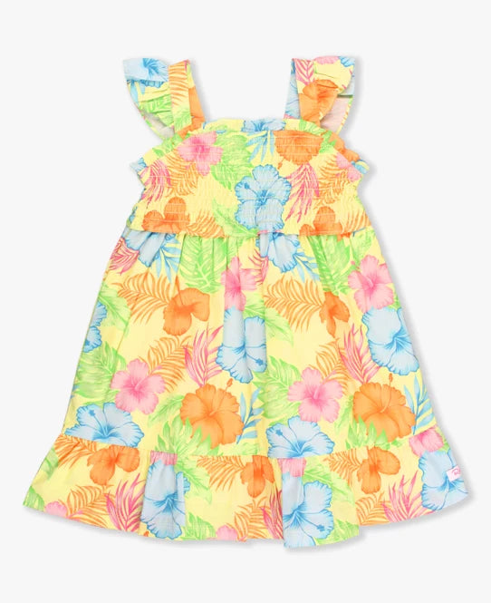 Smocked Flutter Strap Dress