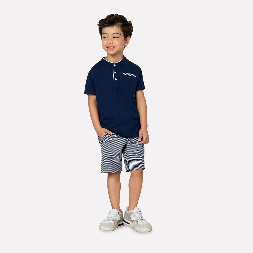 Milon Short Set - Navy Blue