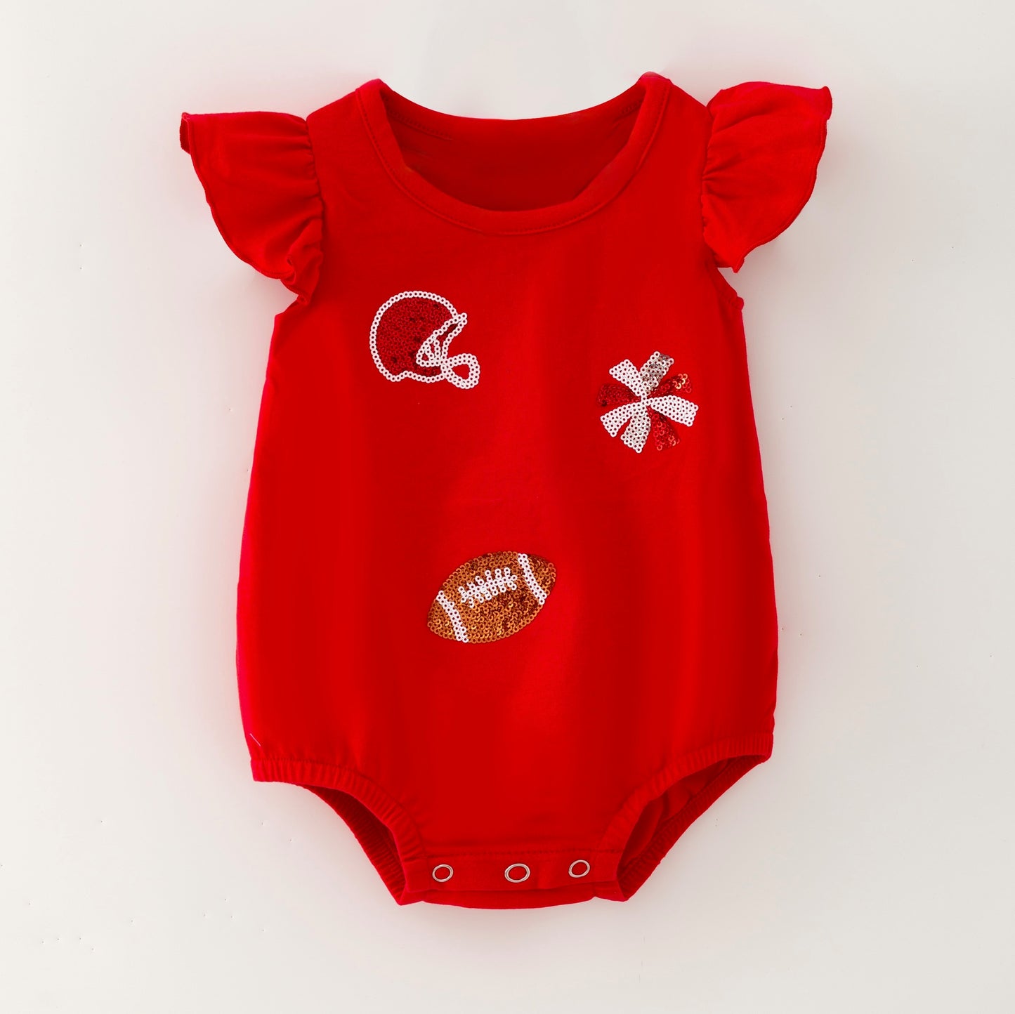 Football Sequin Romper