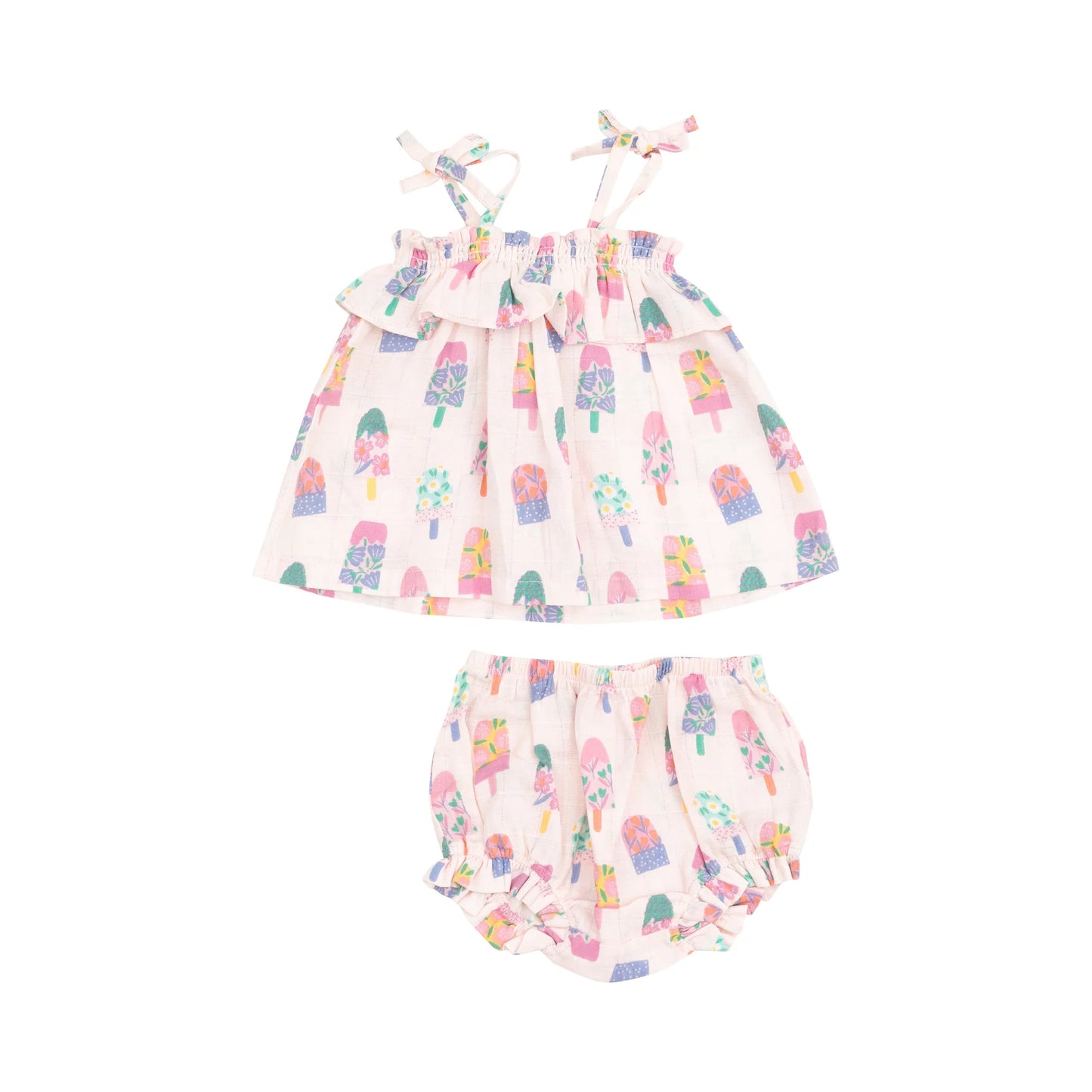 Floral Popsicle Ruffle Top and Bloomer