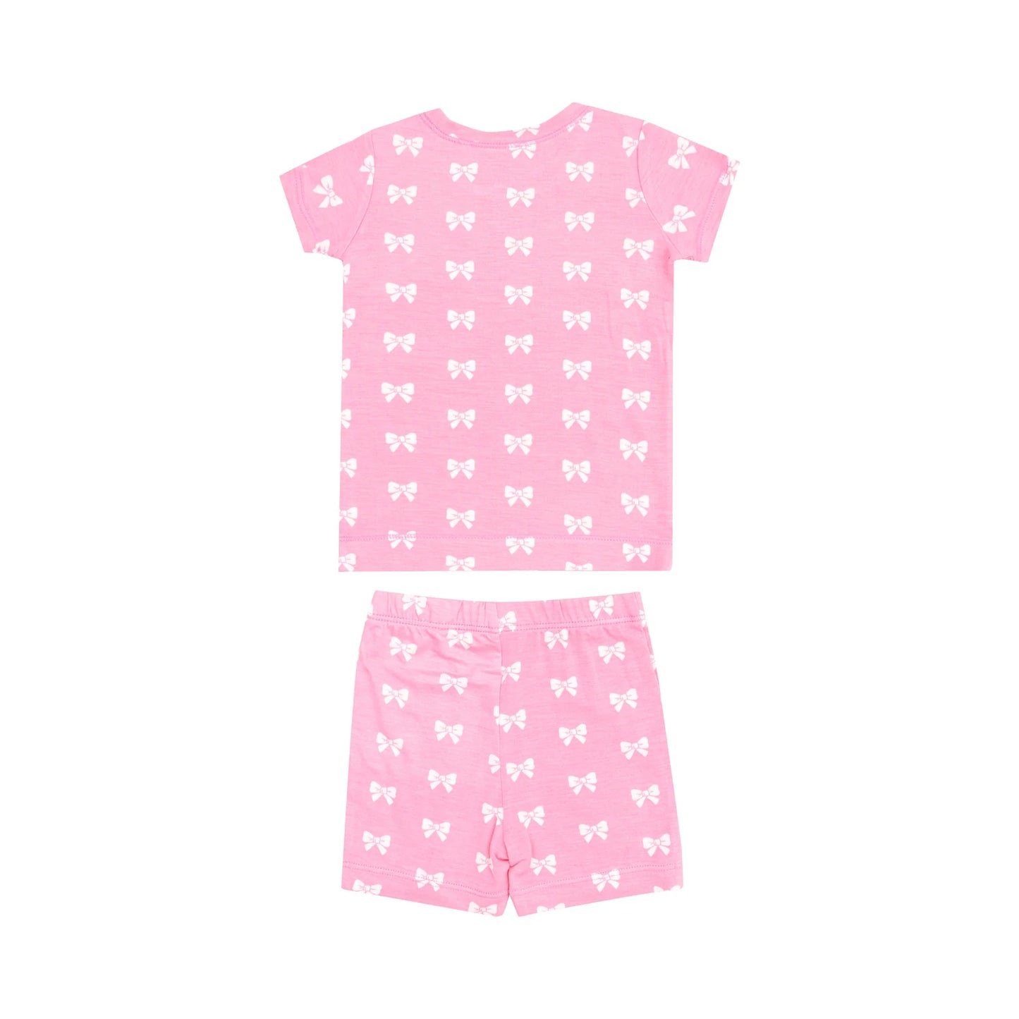 Pink Bows Loungewear Short Set