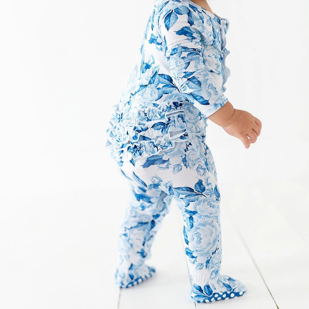Bums & Roses Ruffle Footie