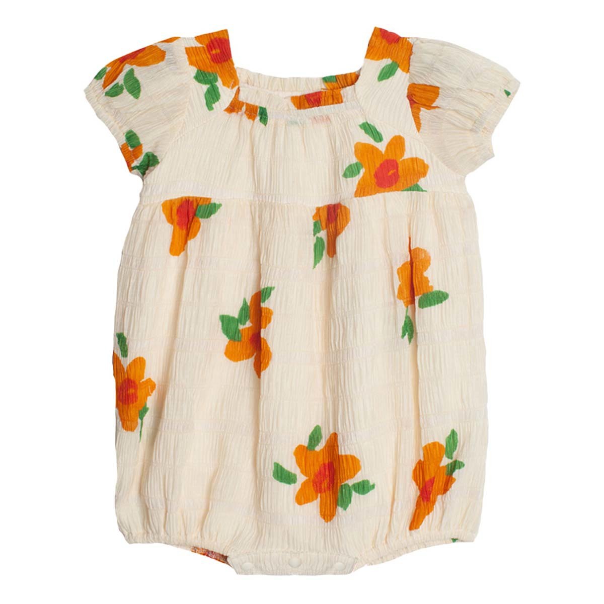 Pleated Petals Romper