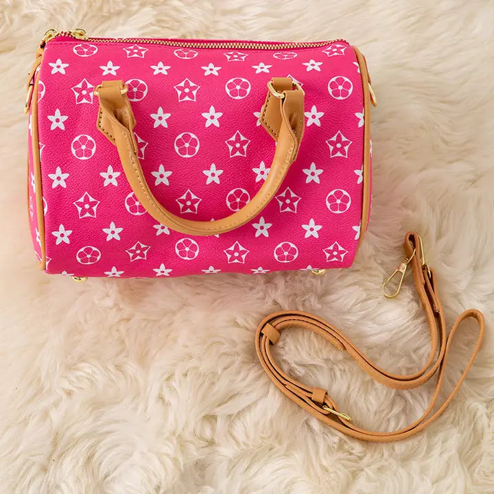 Hot Pink Barrel Bag