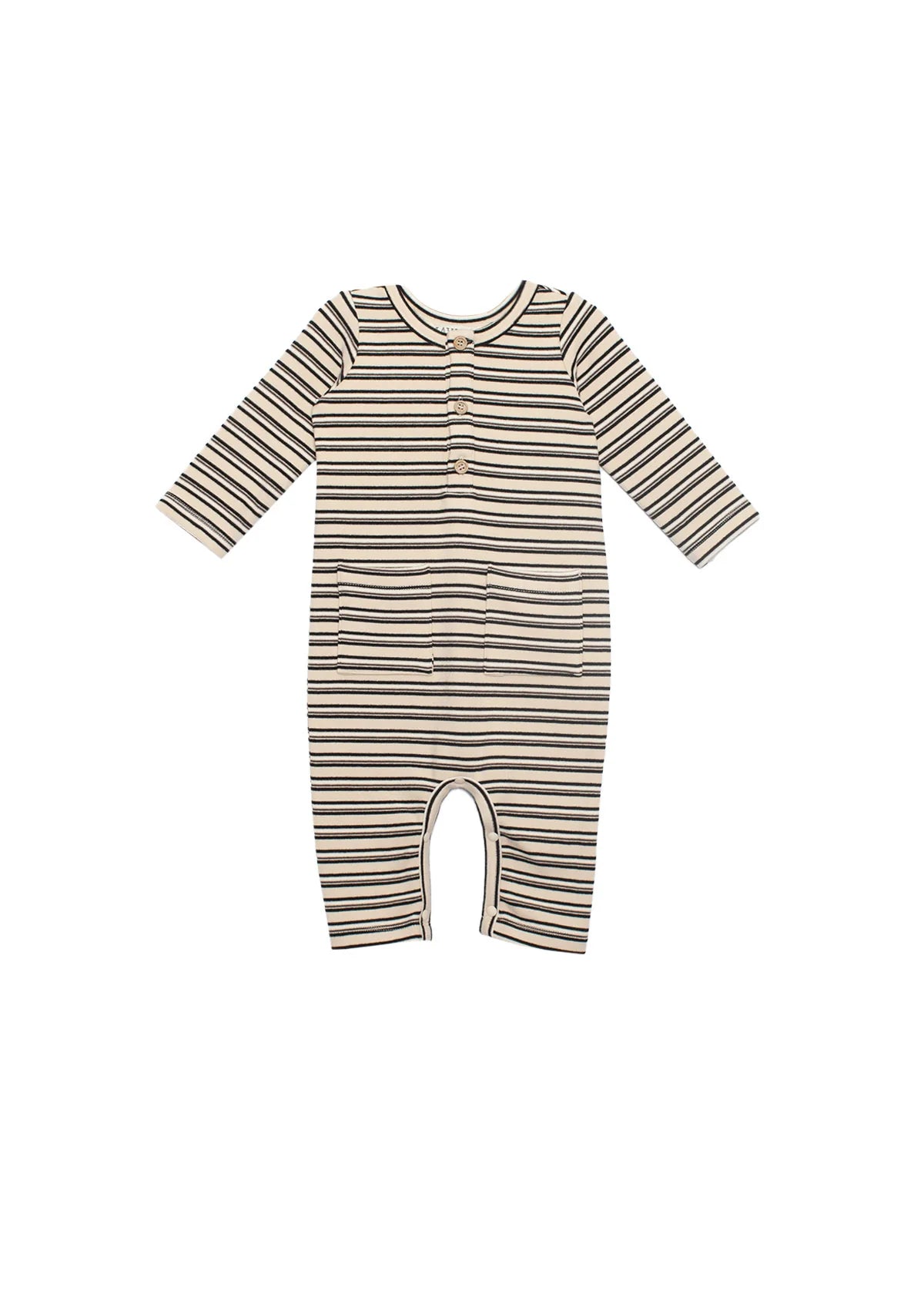 Little Racers Striped Knit Romper
