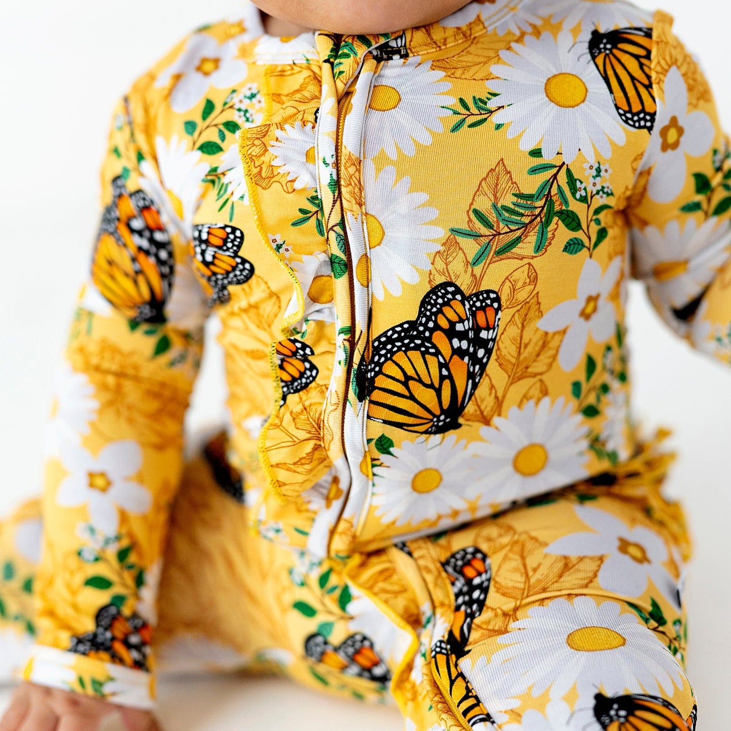 Bums & Roses Ruffle Footie