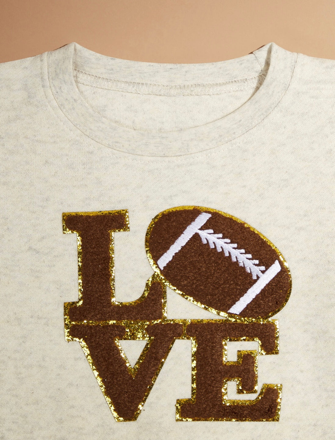 Football Love Patch Sweatshirt
