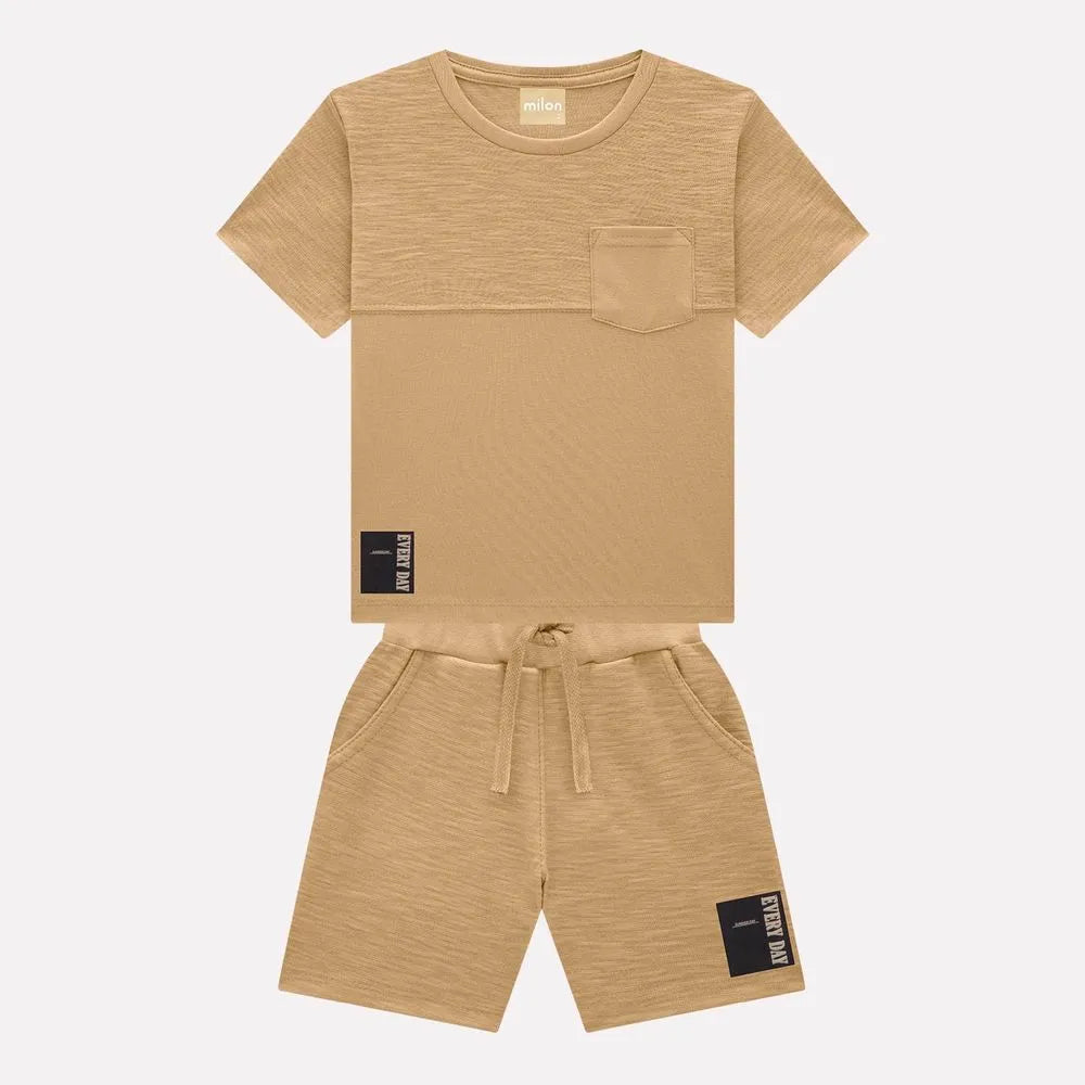 Milon Short Set - Tan