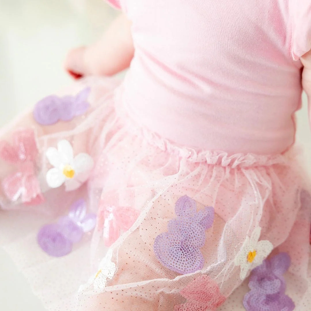 Easter Bunny Short Sleeve Tutu Bodysuit
