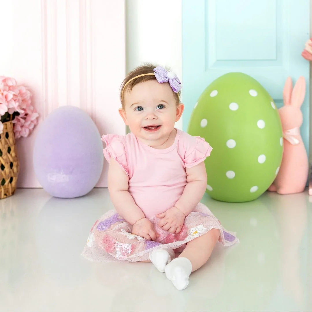 Easter Bunny Short Sleeve Tutu Bodysuit