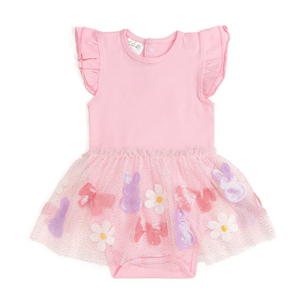 Easter Bunny Short Sleeve Tutu Bodysuit
