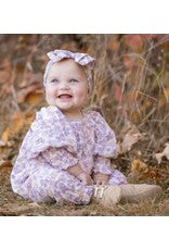 Lavender Dew Crepe Chiffon Romper