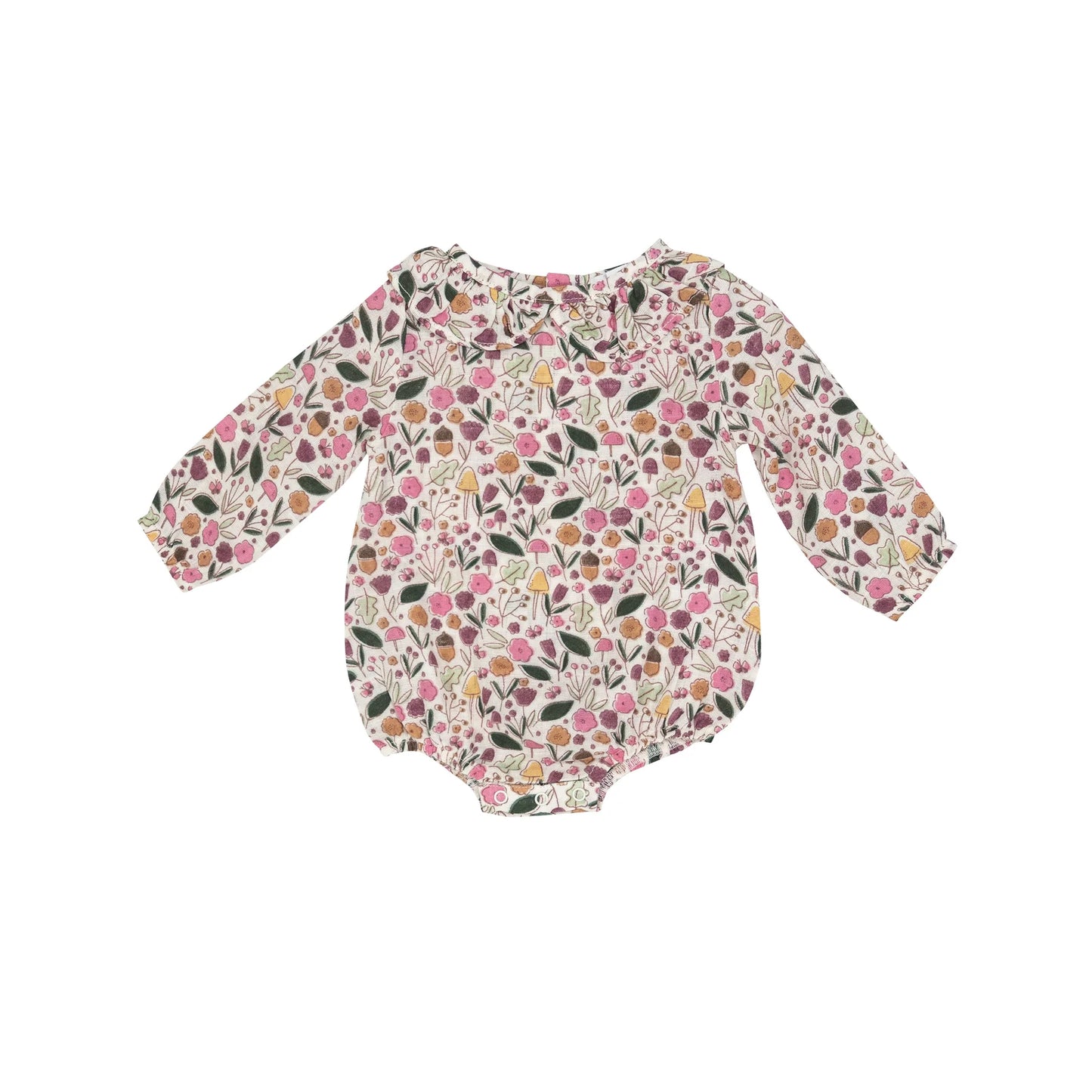 Acorn Floral Ruffle Collar Bubble