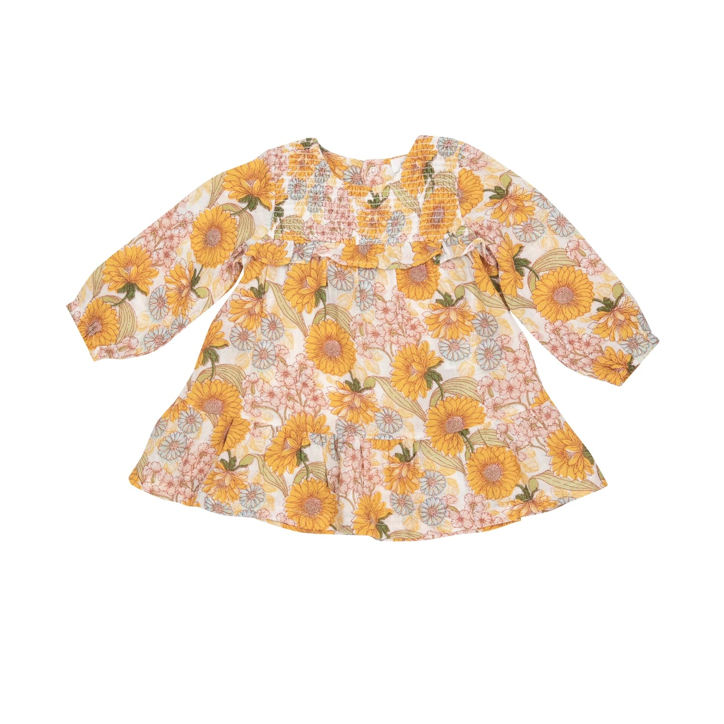 Smocked Ruffle Tiered Dress and Legging