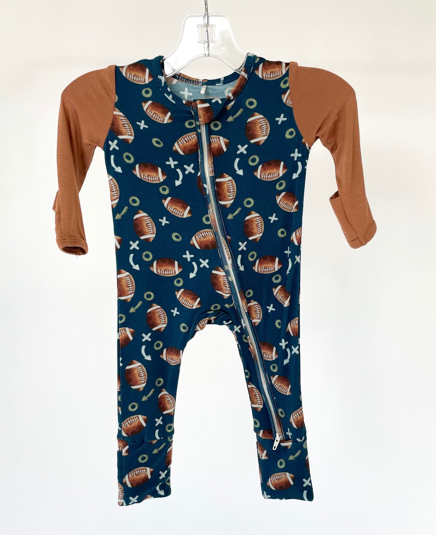Touchdown Zippered Footie