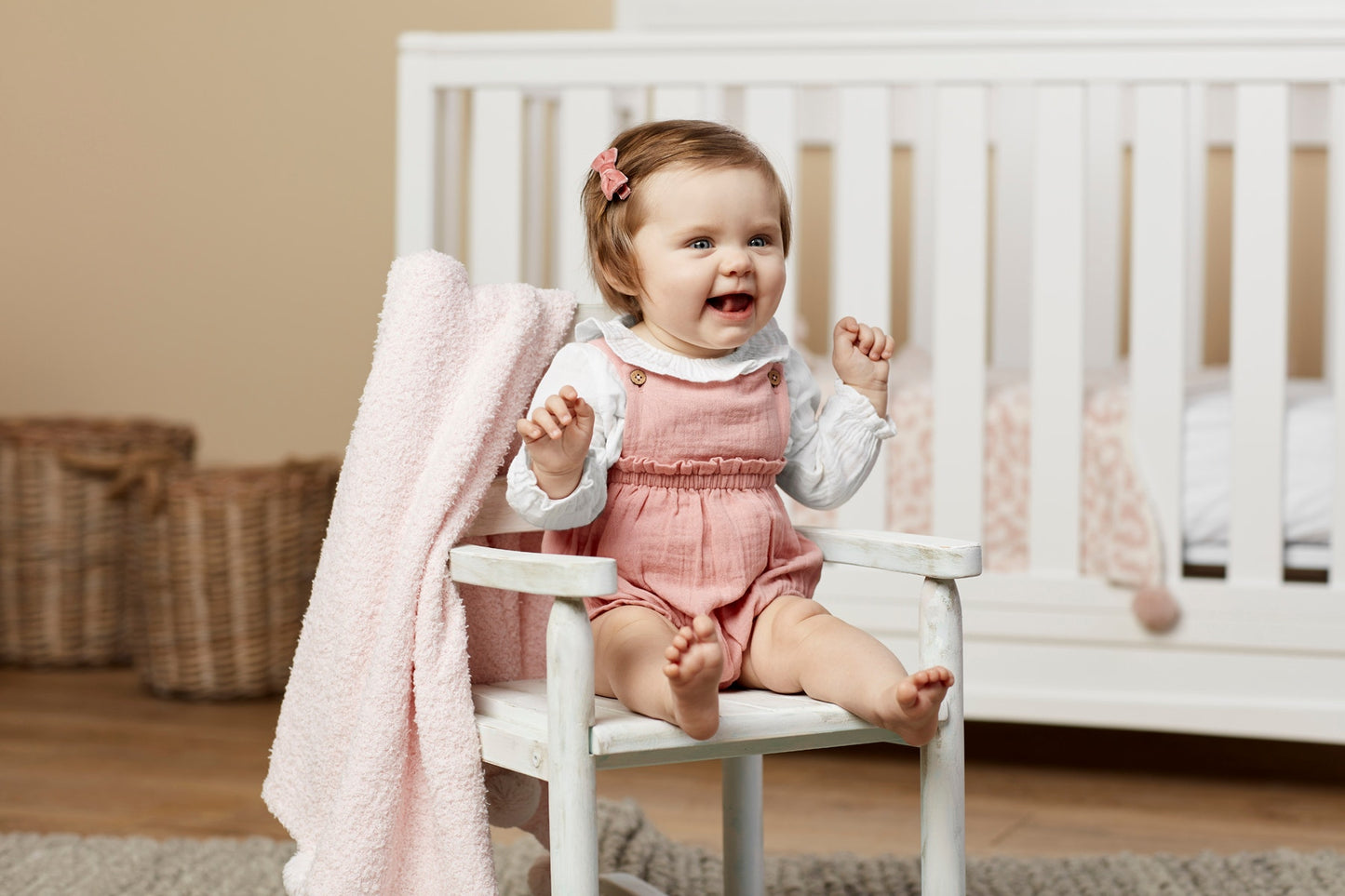 Pink Gauze Overall