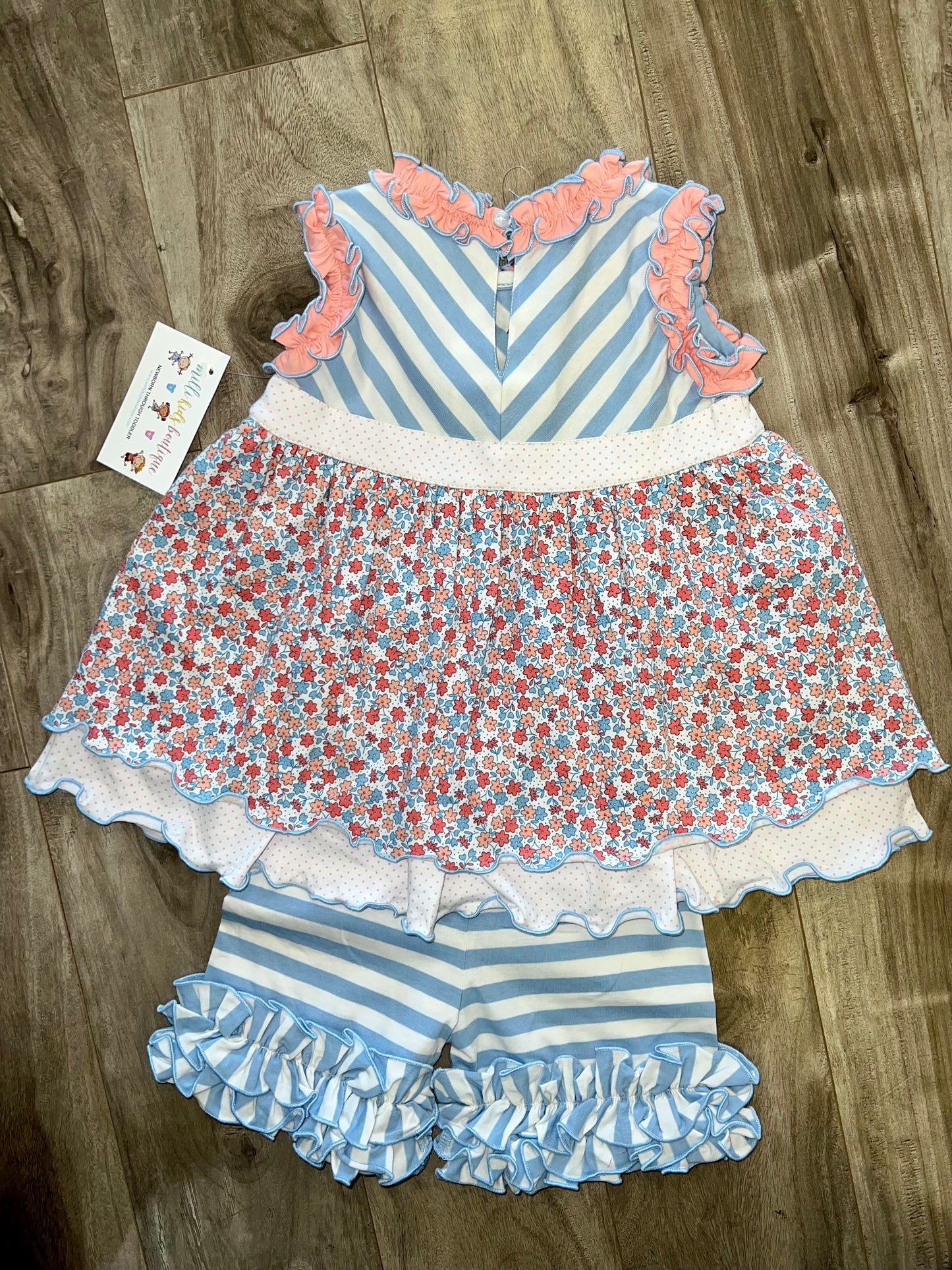 Peach Petals Short Set
