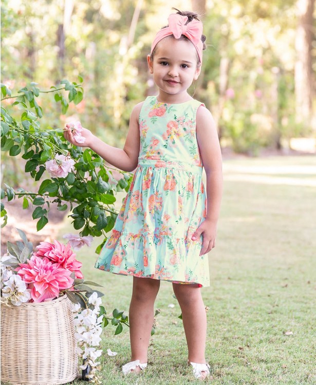 Tea Part Back Keyhole Bow Dress
