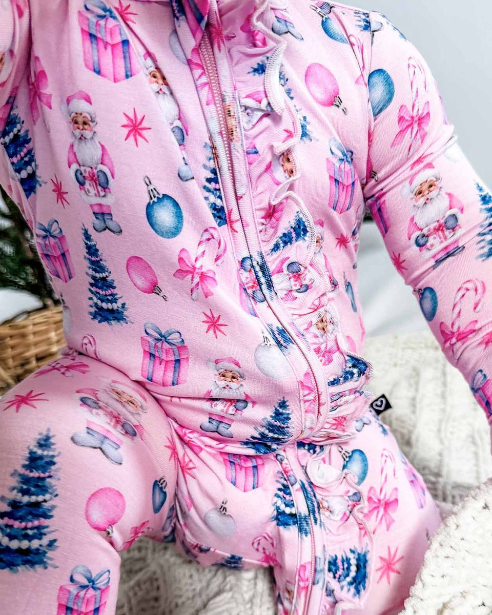 Carol Ruffled Zippered Footie