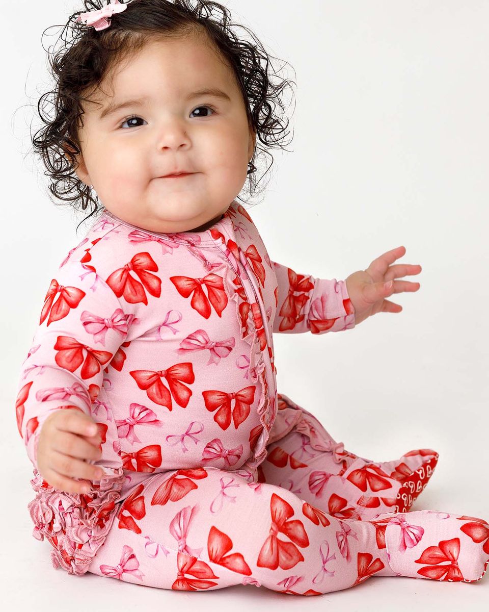 Catalina Ruffled Zippered Footie