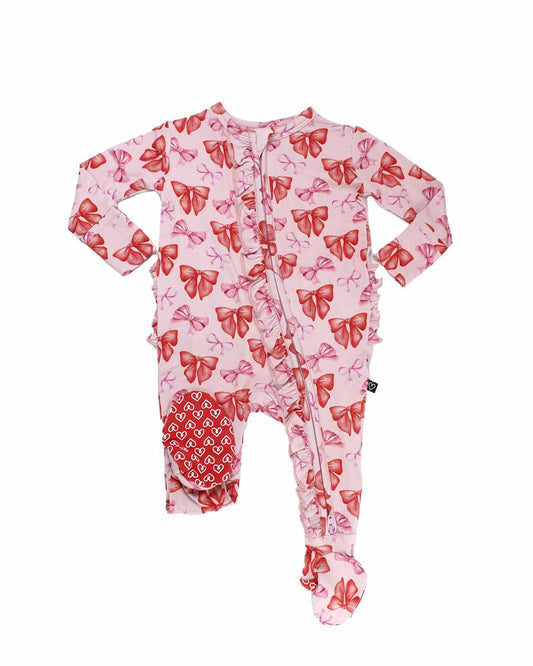 Catalina Ruffled Zippered Footie