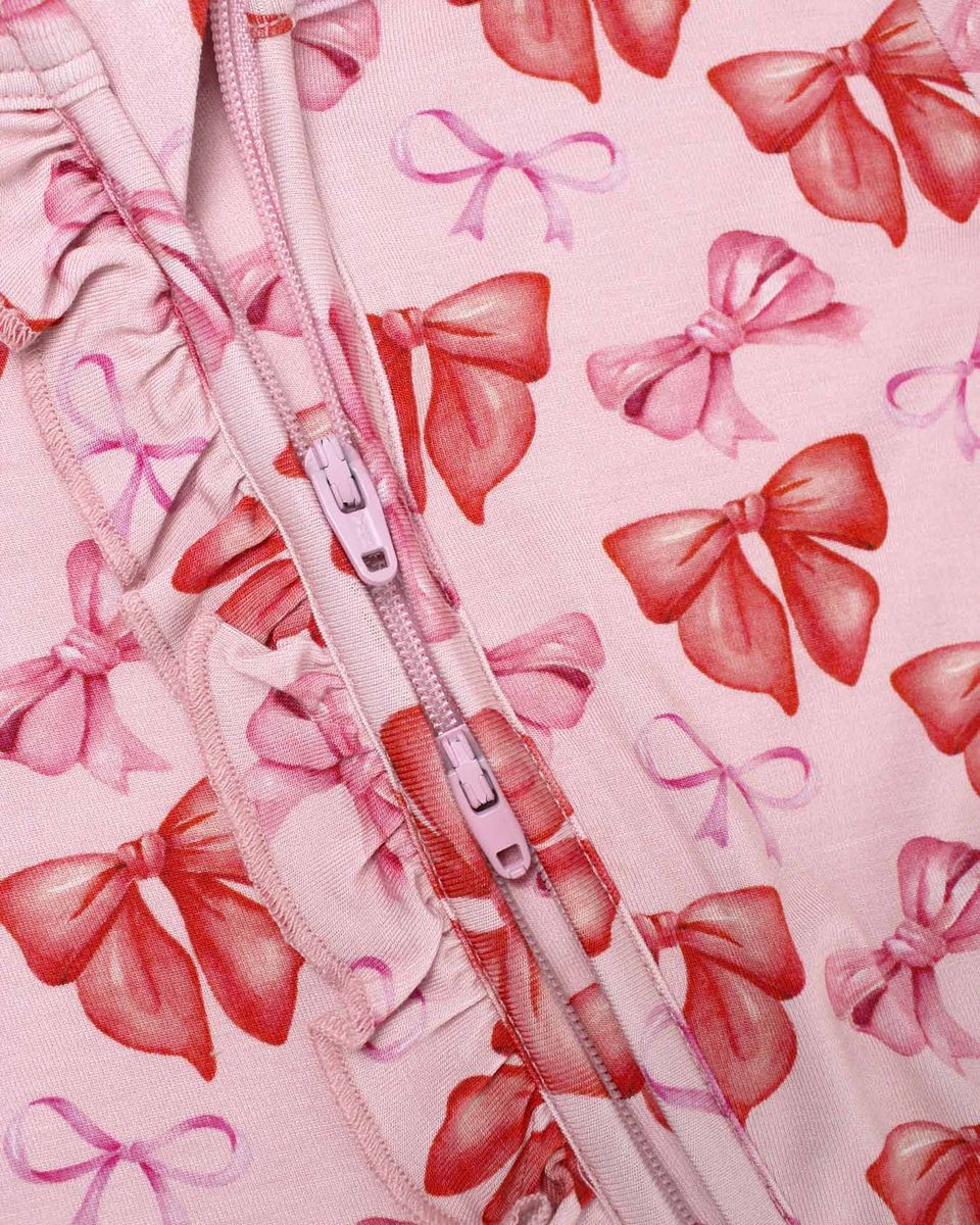 Catalina Ruffled Zippered Footie