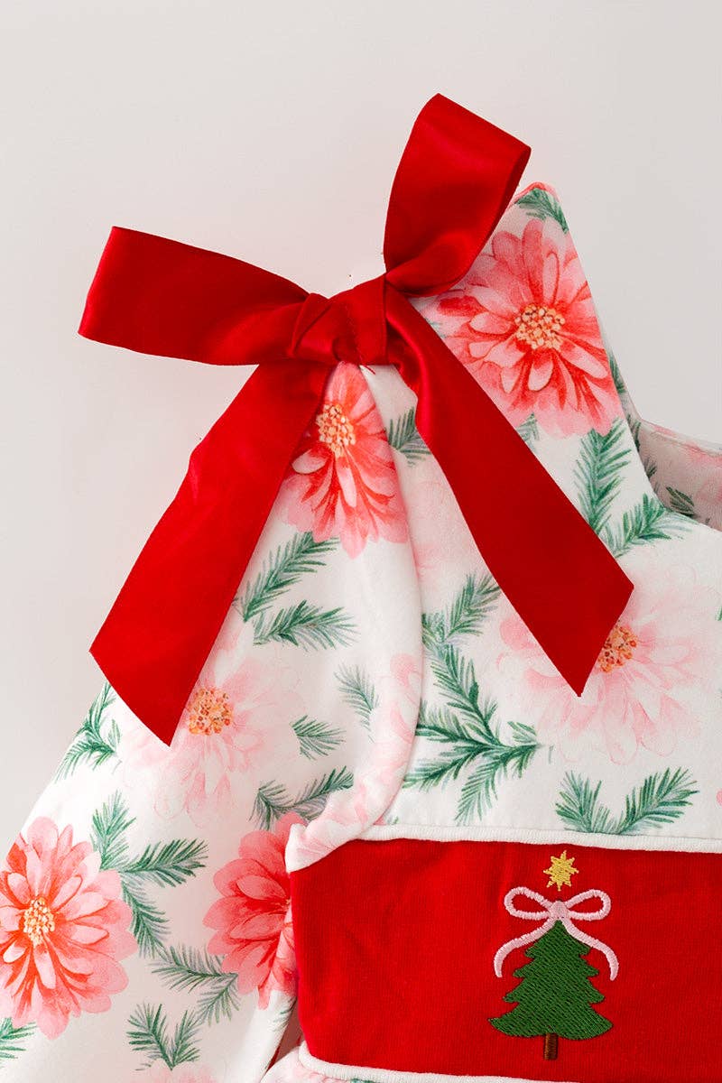 Embroidered Christmas Tree Dress