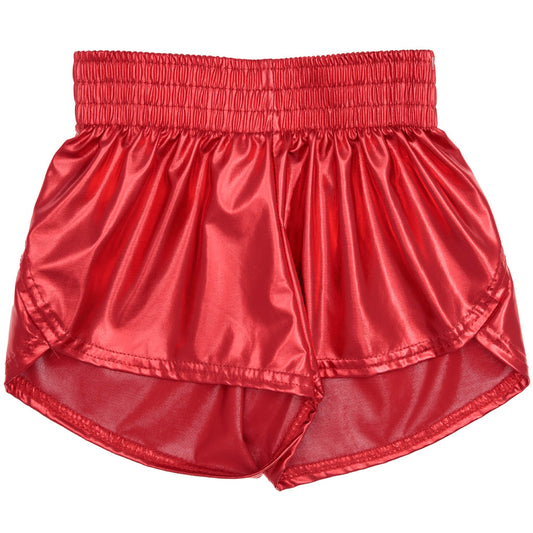 Metallic Red Shorts