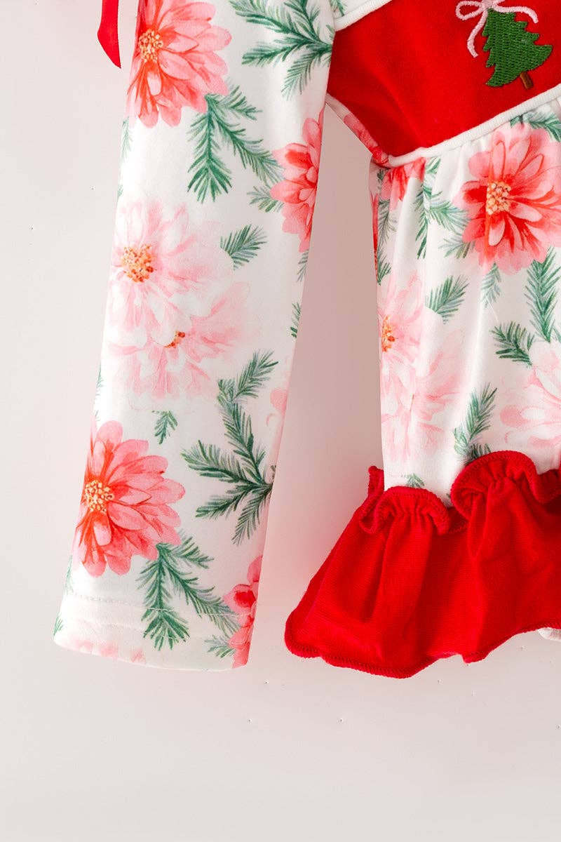 Embroidered Christmas Tree Bodysuit