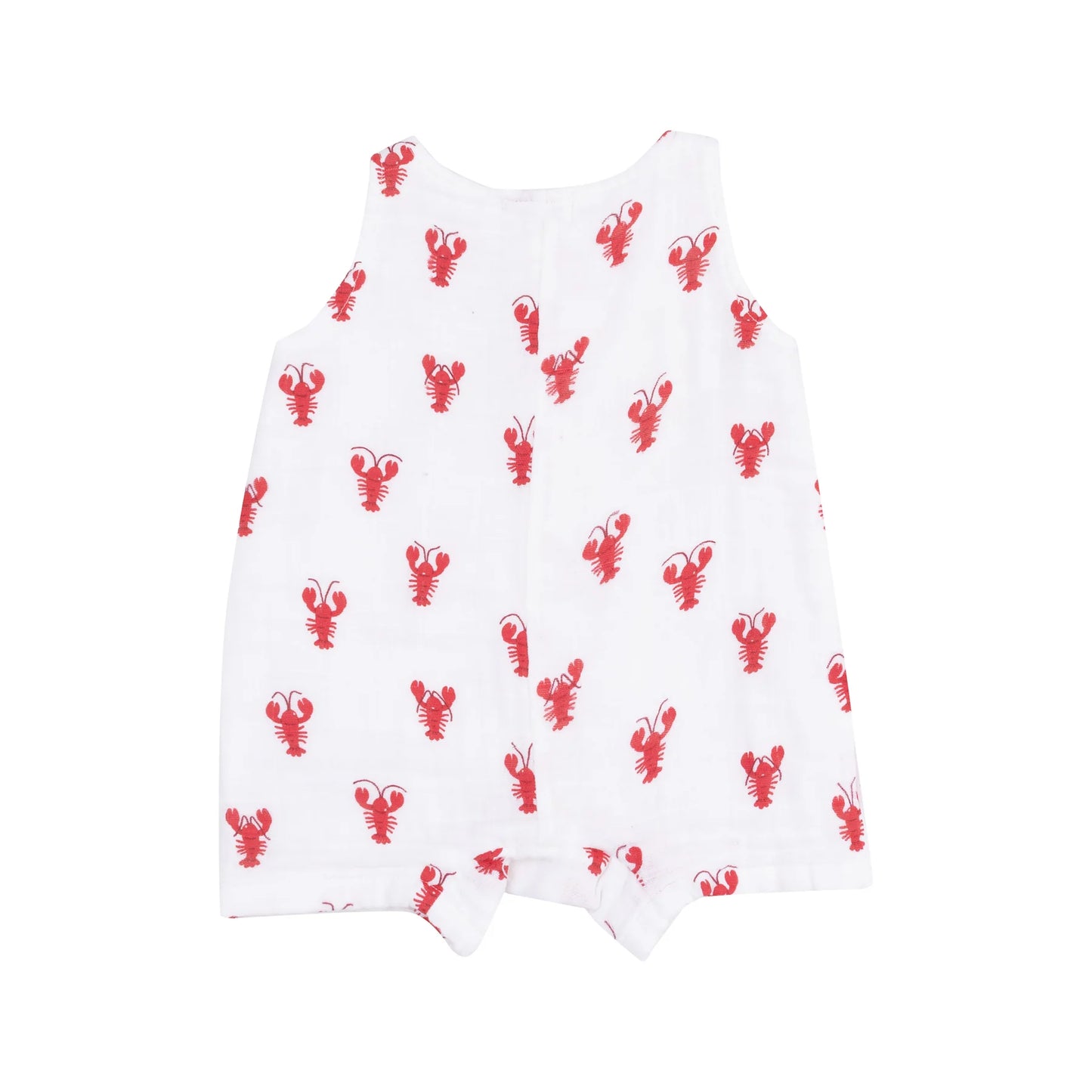 Lobster Muslin Sleeveless Shortie Romper