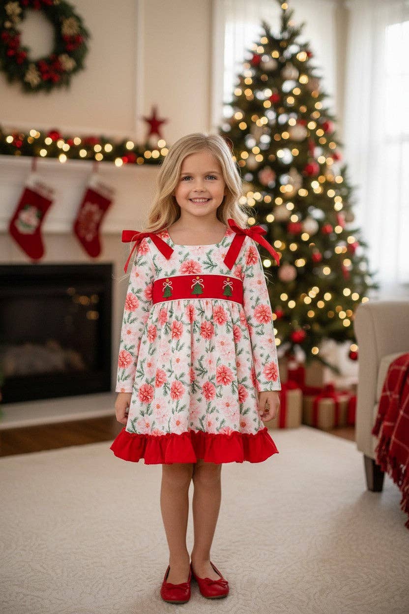 Embroidered Christmas Tree Dress