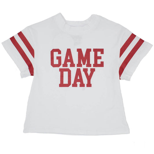 GAME DAY Glitter T’ Red