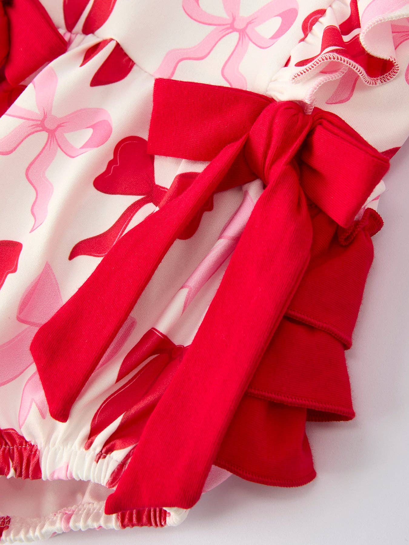 Valentine Bow Ruffle Bubble