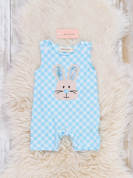 Bunny Square Play Embroidered Johnny