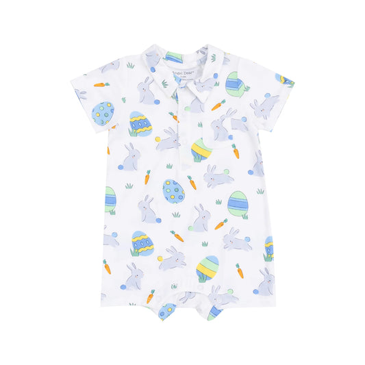 Easter Bunnies - Blue Polo Shortie