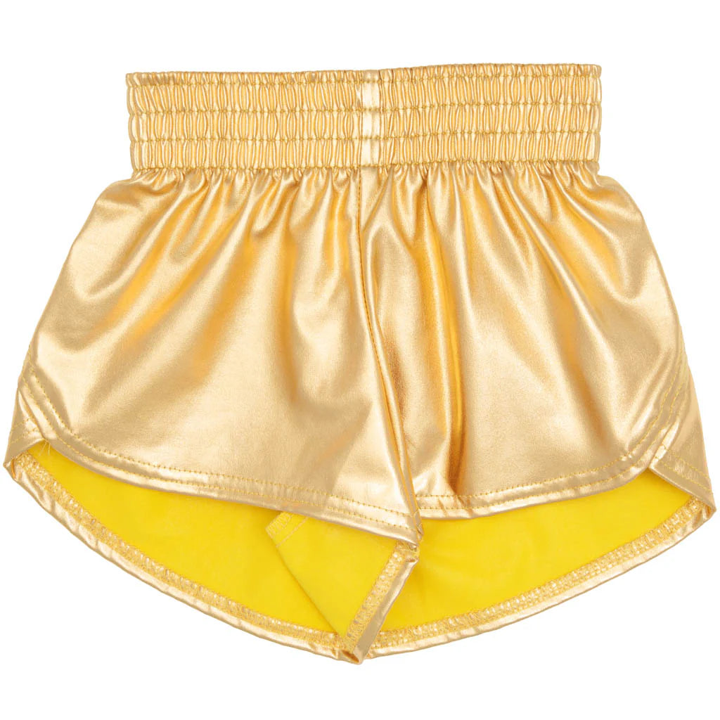 Metallic Gold Shorts