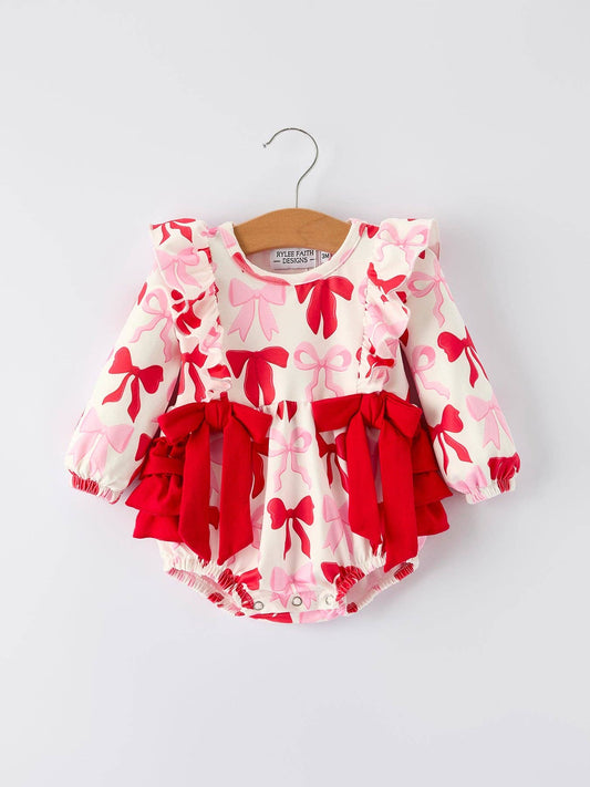 Valentine Bow Ruffle Bubble