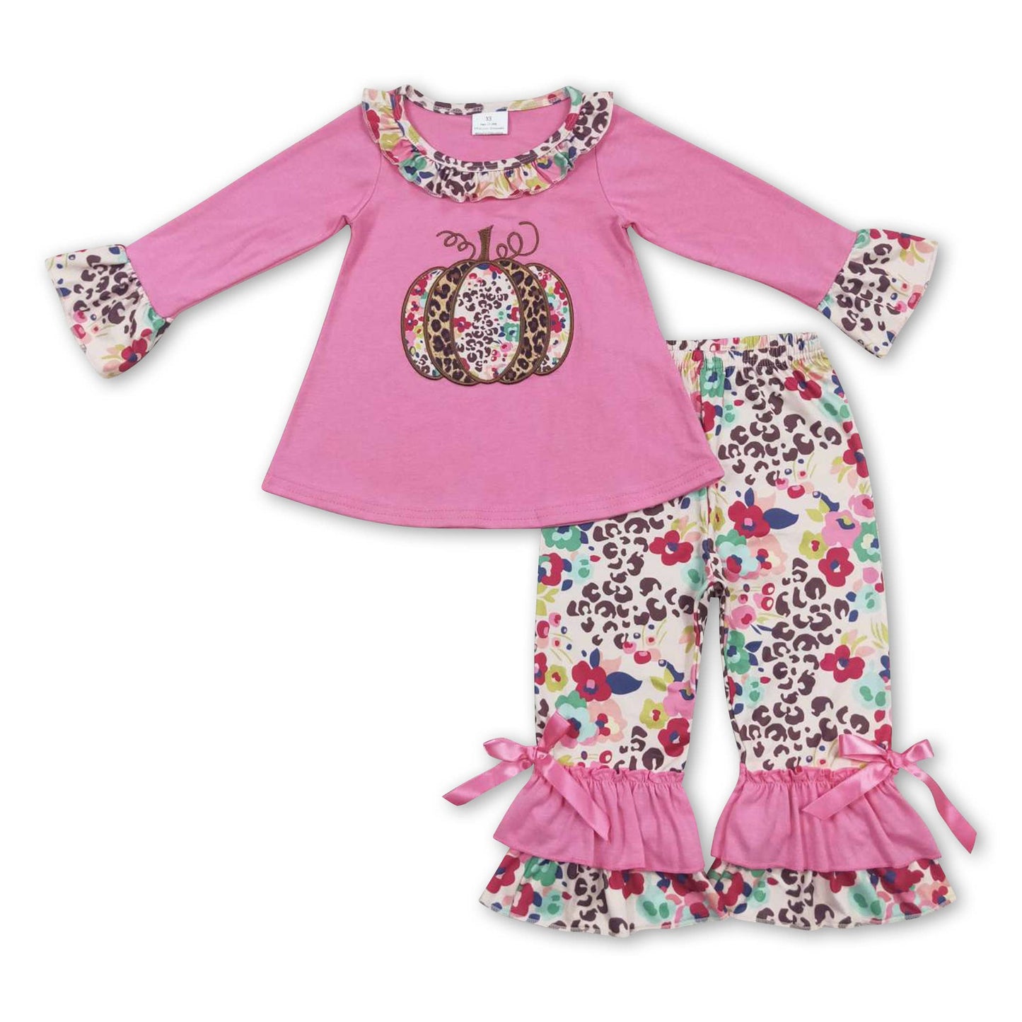 Floral Pumpkin Ruffle Set