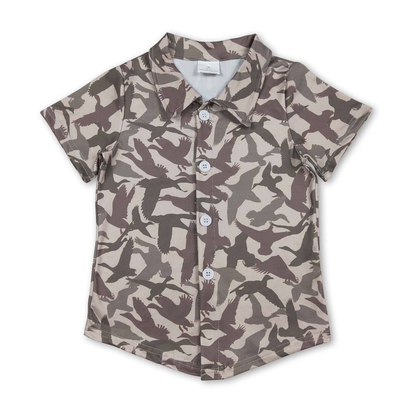 Duck Camo Boys Button Down Shirt