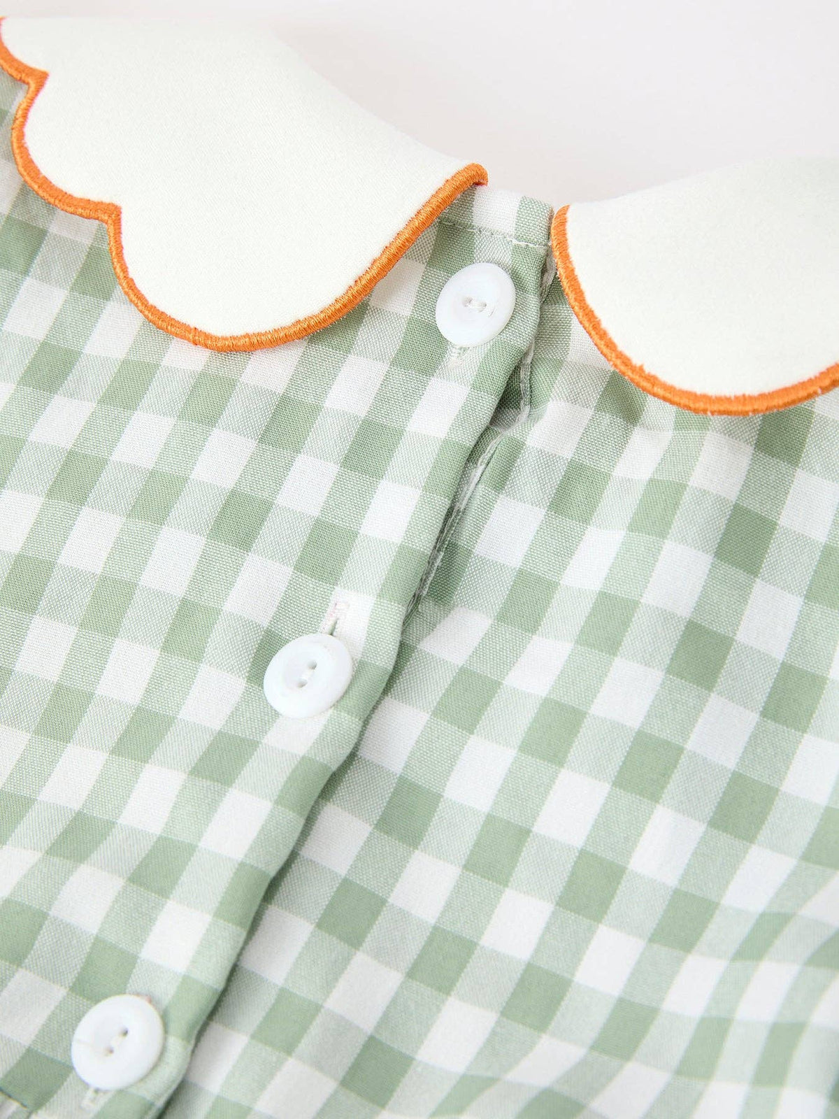 Smocked Plaid Pumpkin Bow Dress