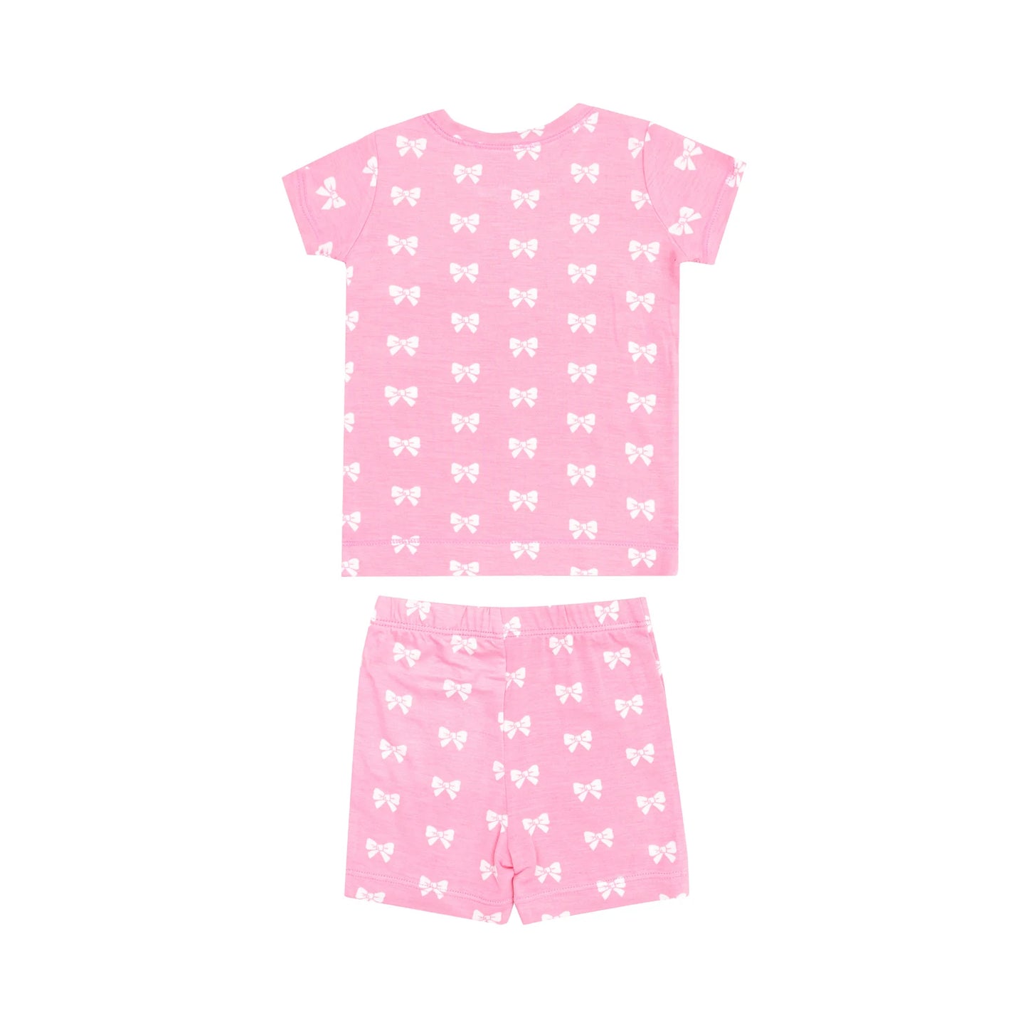 Pink Bows Loungewear Short Set