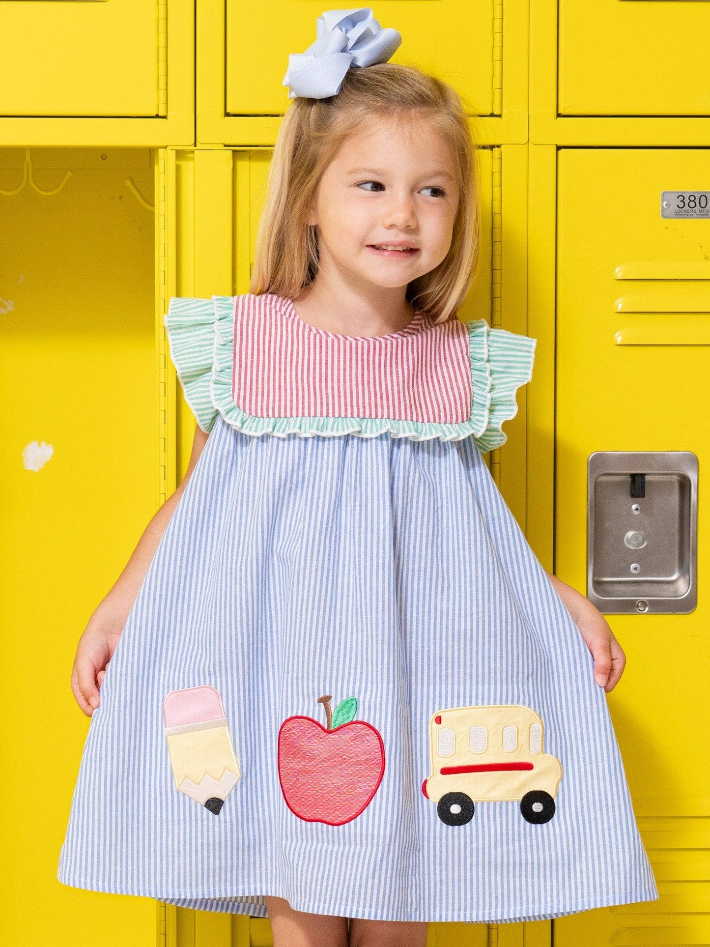 School Days Embroidered 100% Cotton Dress