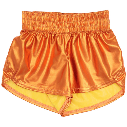 Metallic Orange Shorts