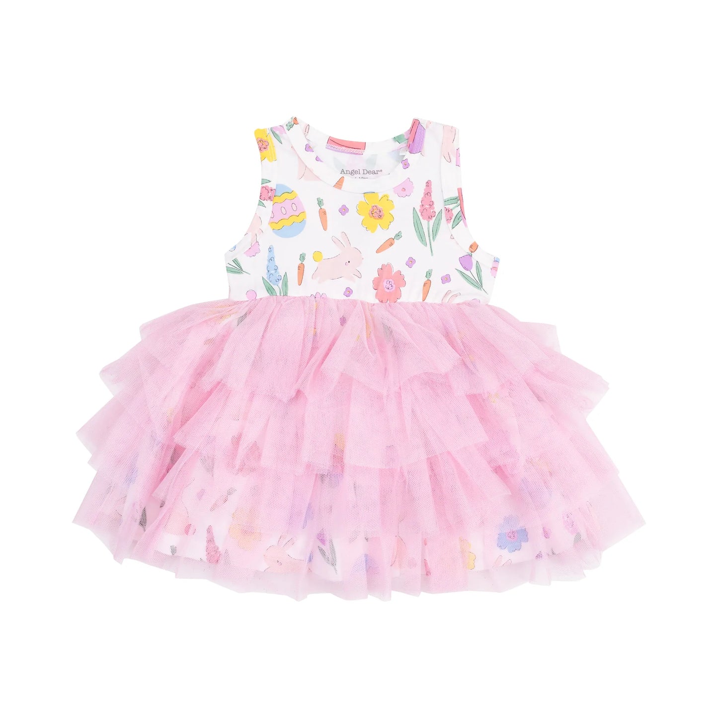 Easter Bunnies - Pink Twirly Tank Tutu Dress