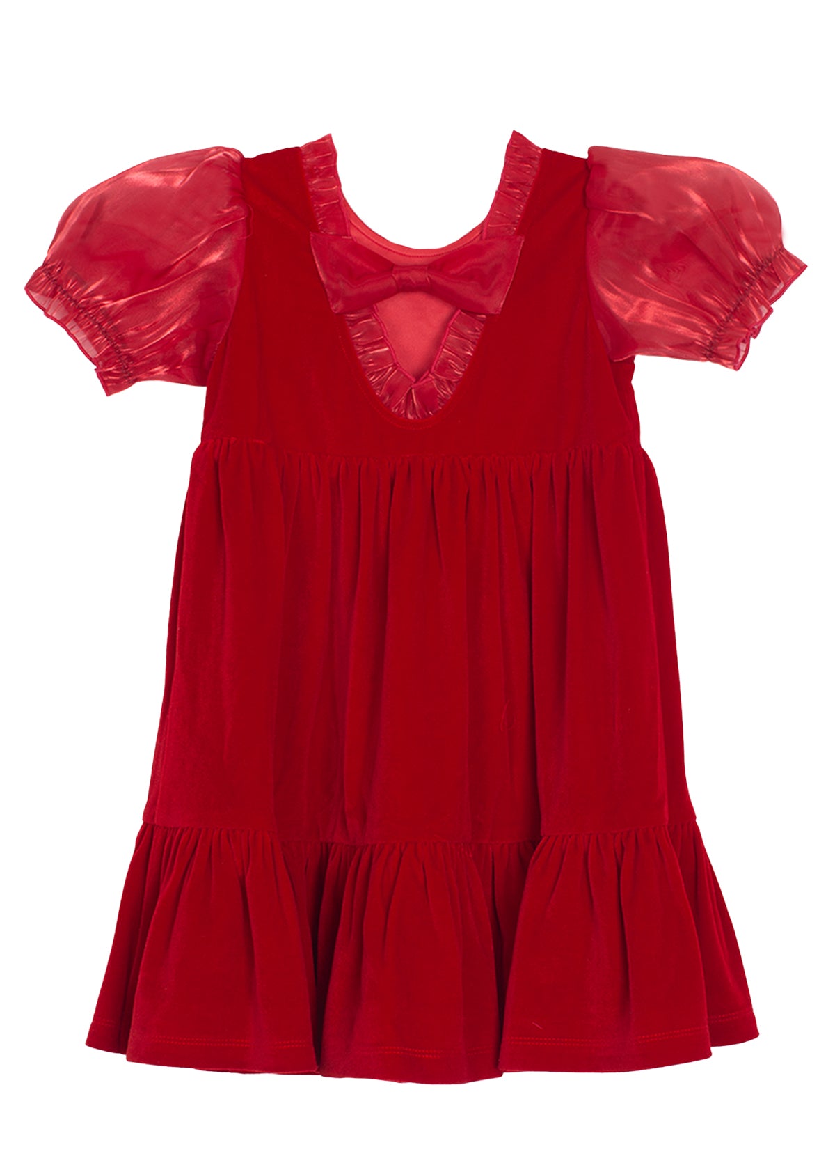 Noella Organza Sleeve Velvet Dress Milli Kids Boutique Noella Organza Sleeve Velvet Dress Milli Kids Boutique
