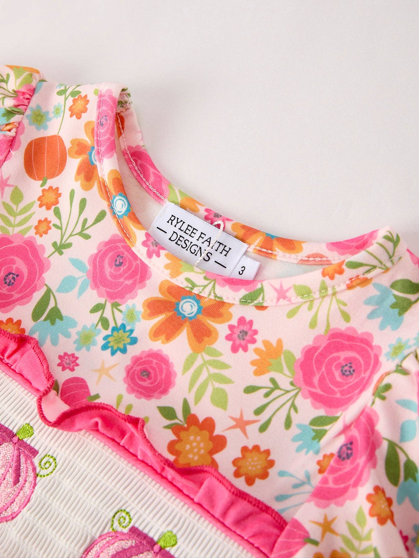 Pink Pumpkin Smock Dress