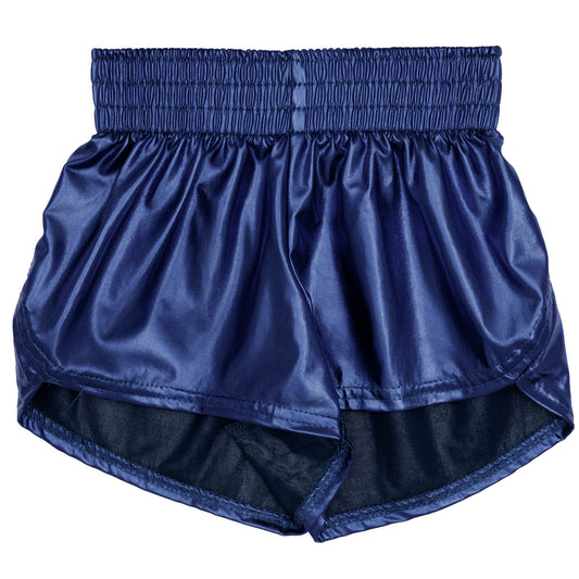 Metallic Navy Blue Shorts