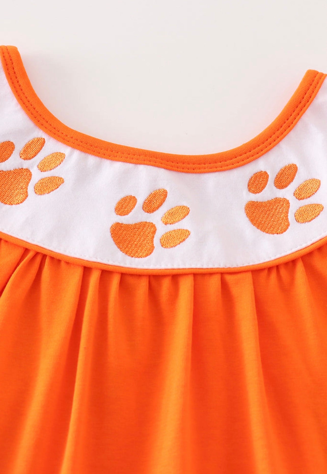 Bobcat Embroidery Girls Dress