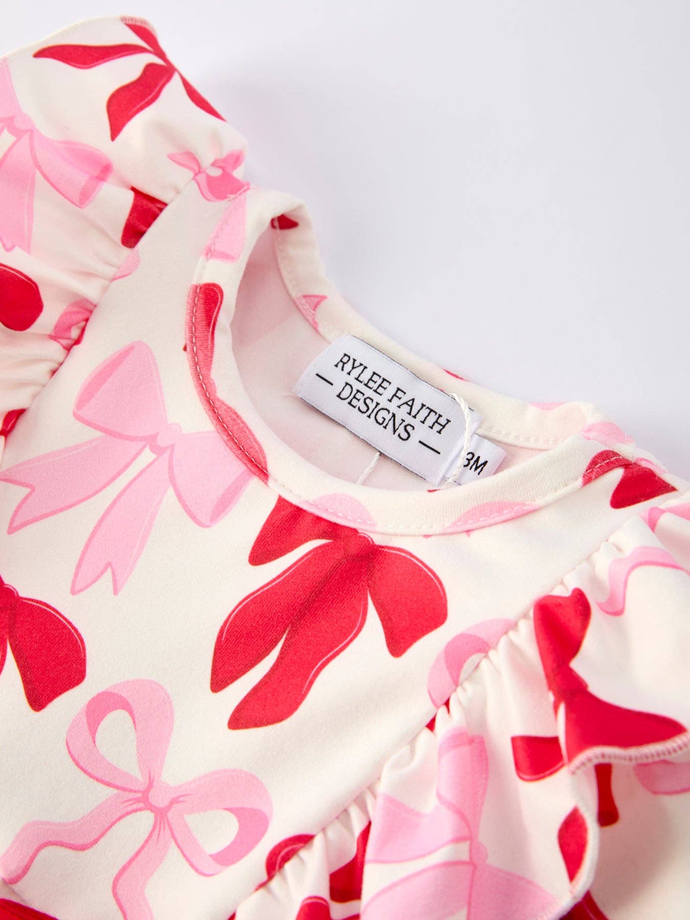 Valentine Bow Ruffle Bubble